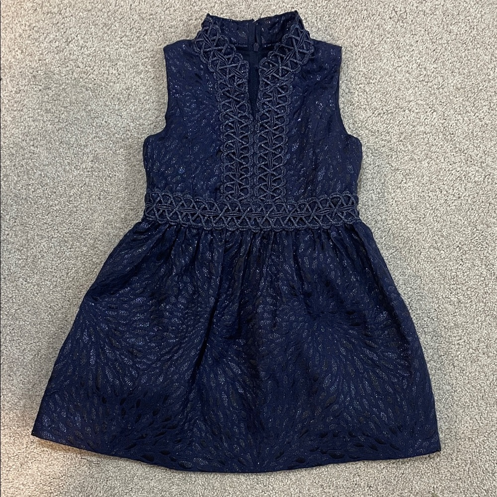 Lilly Pulitzer Navy Lace Kids Dress
